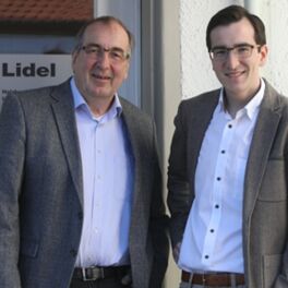 Senior-Chef Herbert Lidel mit Sohn und Geschäftsführer Thomas Lidel