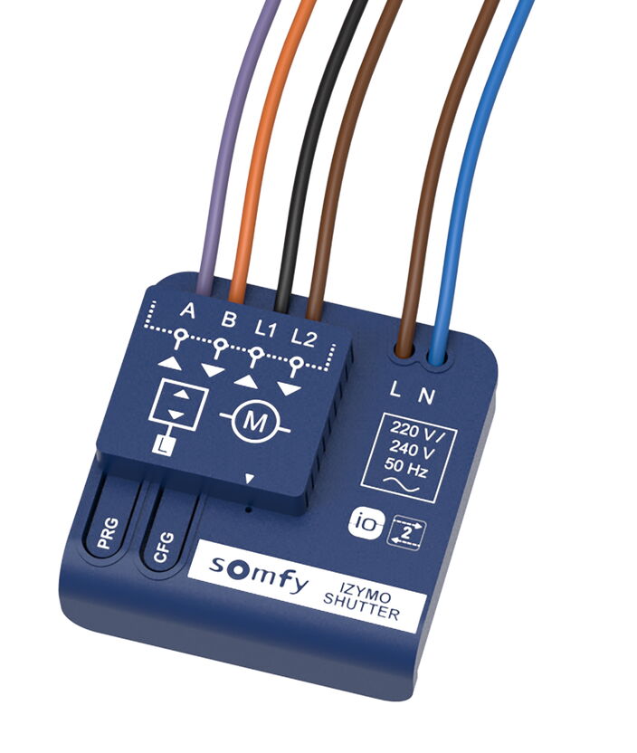 Somfy Unterputz-Funkempfänger für Rollladenmotoren, io-Nachrüstung